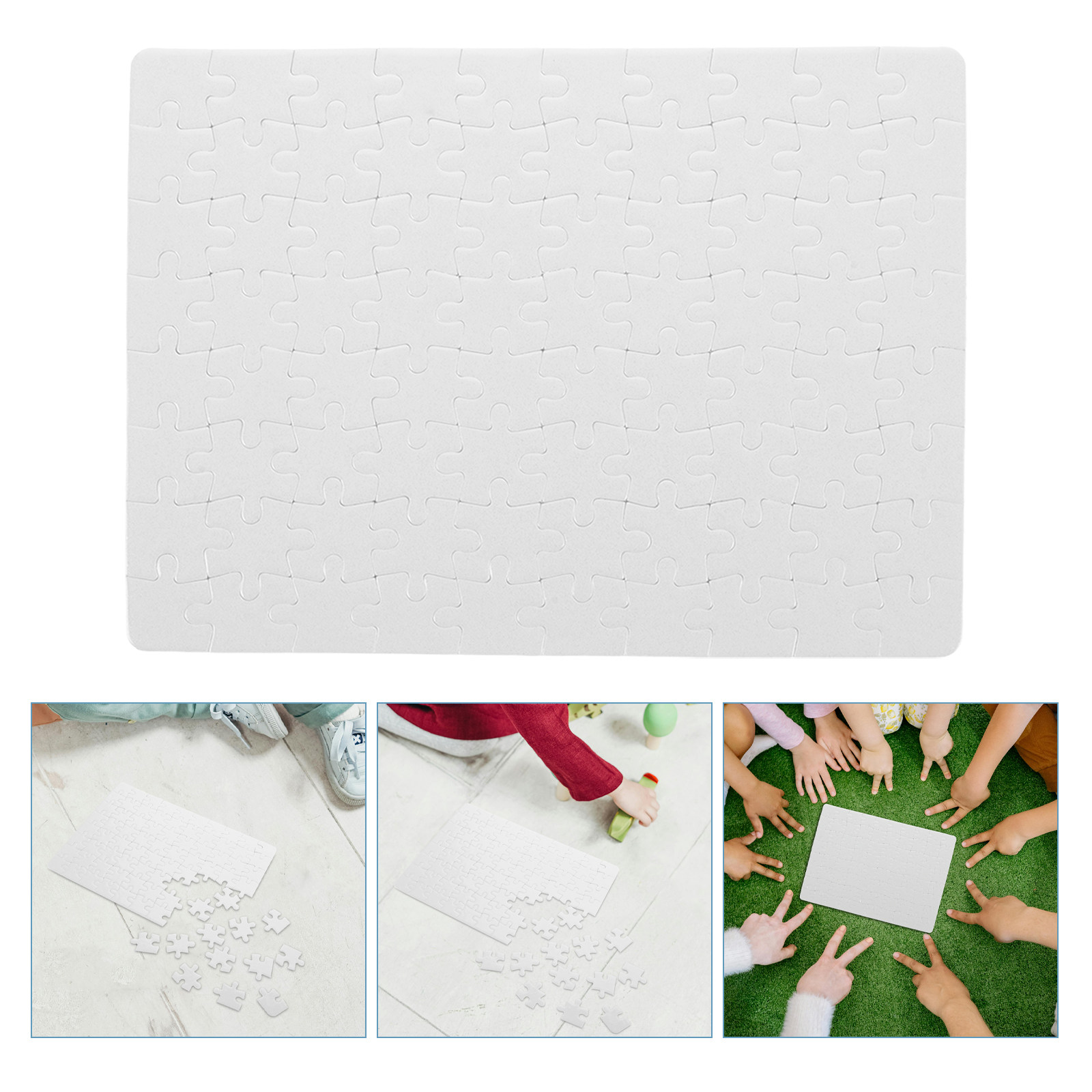 無地のジグソーパズル用シート – DIYの絵画や家族で楽しめ - Puzzle Blank White のレビューと価格