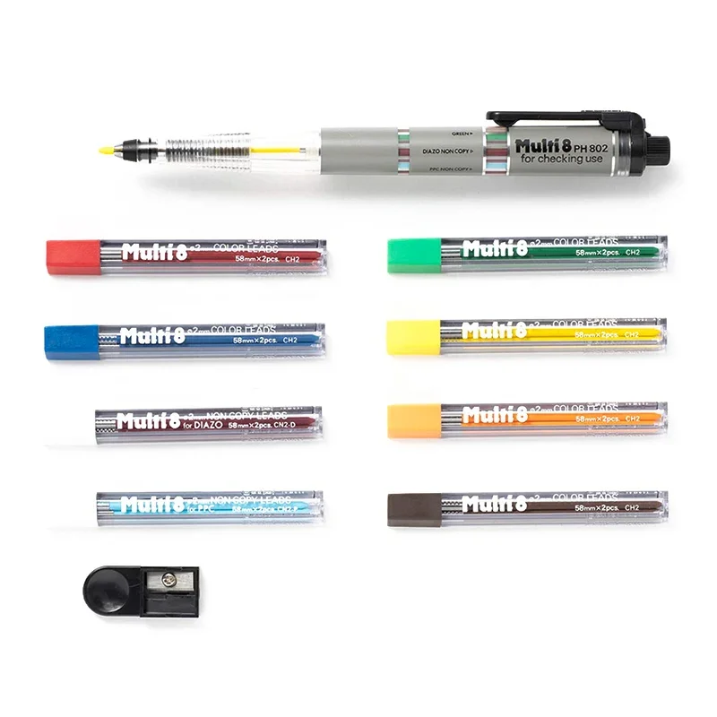 日本製 ペンテル マルチ+8 シャープペンシル 2.0mm  - Pentel Pen Energel のレビューと価格