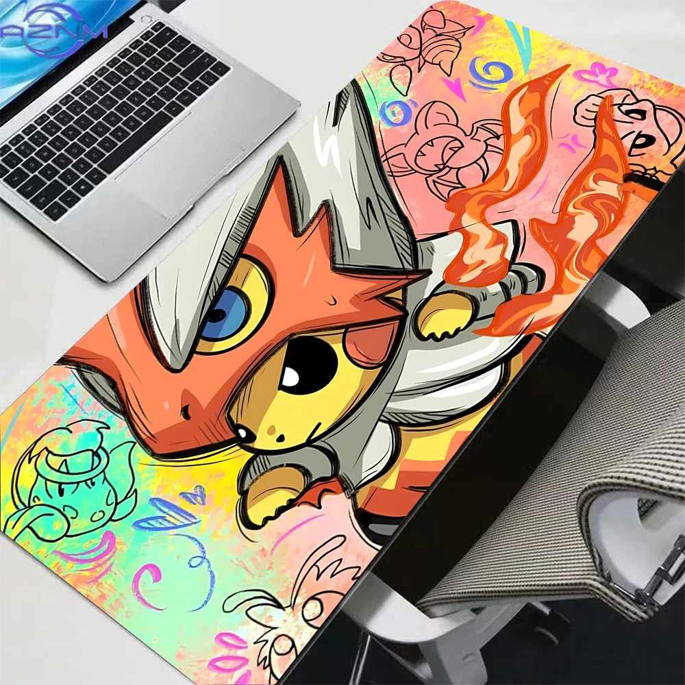 かわいいピカチュウとリザードンのコスプレ風グラフィティ柄の大 - Door Mat Blank のレビューと価格
